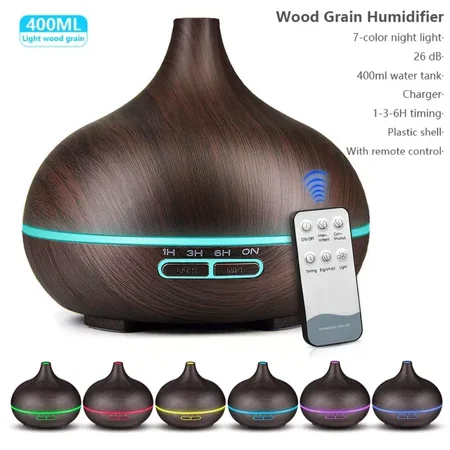

control aroma oil diffuser wood humidifier ultrasonic air humidifier aromatherapy mist maker for home