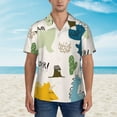 thumbnail image 4 of Haiem Childish Dinosaur Printed Hawaiian Shirt for Men - Men’s Casual Beach Summer Shirts - Stretch Fabric with Modern Fit-XX-Large, 4 of 9
