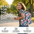 thumbnail image 2 of Tutolipy American Flag School Backpacks for Kids Boys Girls 3 PCS Bookbag Set with Insulated Lunch Bag Pencil Case for Kids Back to School Lightweight Backpacks Travel Daypack, Blue and Red, 2 of 7