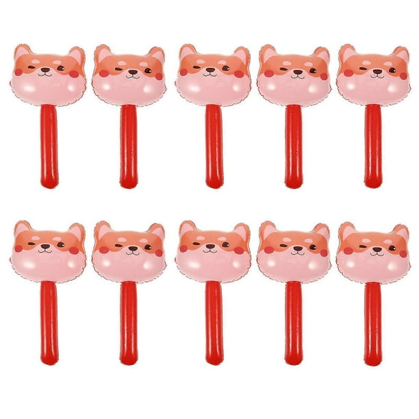 Inflatable Fox Hammer Set Lightweight PVC Interactive Game Prop for Kids & Party Fun Hand Training Development