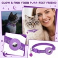 thumbnail image 4 of High-Visibility Reflective Cat Collar with Security Bell and Tracker Holder, Soft Breathable Adjustable Pet Neckband for Daily Safety Management, 4 of 7