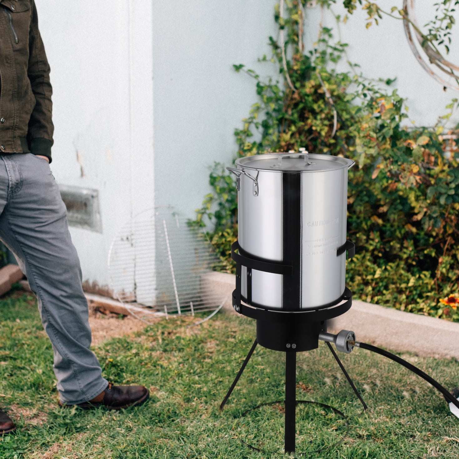 Fish Fryer Turkey Fryer Propane Tank And Burner Outdoor Deep Fryer