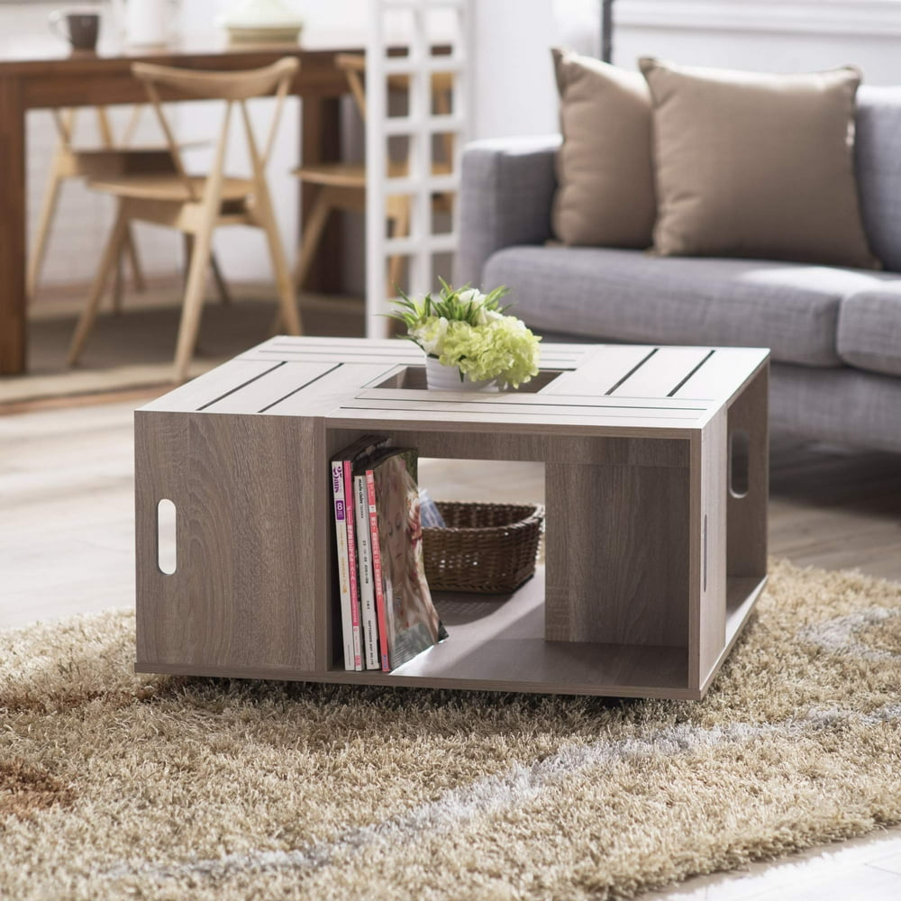 Furniture of America Jade Rustic Storage Coffee Table ...