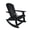 Black, variant on Costaelm Florence HDPE Adirondack Rocking Chair, Taupe