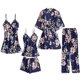 thumbnail image 1 of Conjunto de pijamas de seda para mujer Pijamas para niñas Pijamas para mujeres Pijamas de satén Sailing Electrónica, 1 of 5
