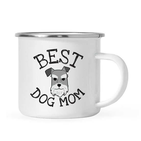 Koyal Wholesale Best Dog Mom Stainless Steel Campfire Mug Miniature Schnauzer, Dog Graphic