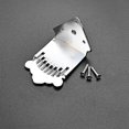 thumbnail image 3 of Tornillo de puente triangular para mandolina plateada, Compatible con mandolina, 8 cuerdas con extremo de bucle, 3-6 cuerdas, cigarro B, 3 of 5