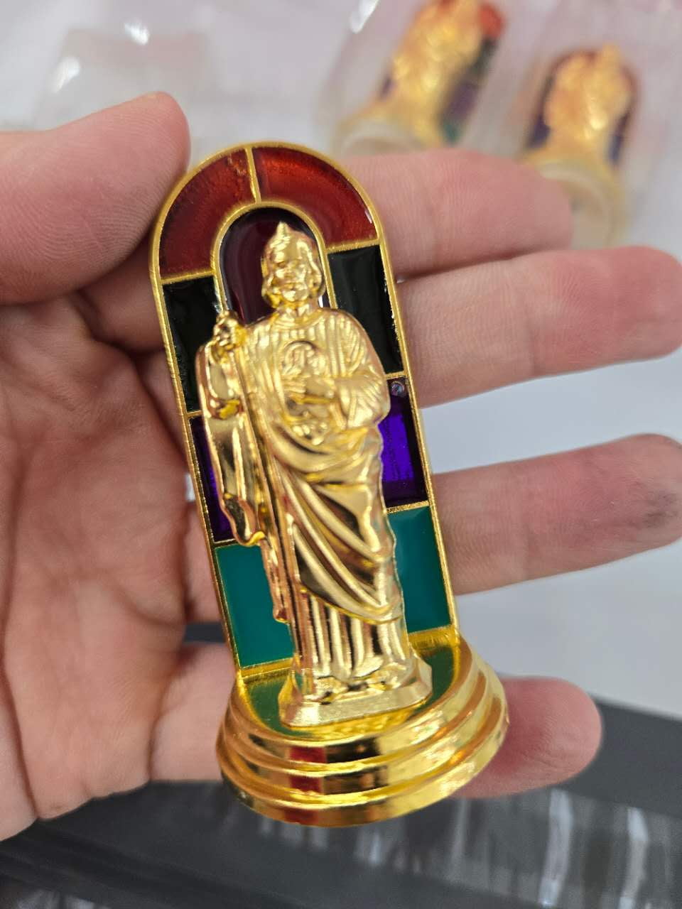 Set of 12 -2.5" St Jude San Judas Tadeo ,mini Figurine Statue baptism favor