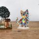 thumbnail image 1 of Estatua de gato en miniatura Estatua de animales Decoración Decoración de figuras de gato lindo Figura para la oficina Festival de fiesta Decoración, 1 of 8