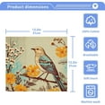 thumbnail image 4 of Vintage Bird Washcloths, Soft and Absorbent Cotton Towel, 4 Pack 12 X 12 Inches Premium Quick Dry Face Towel Wash cloth, 4 of 7