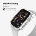 thumbnail image 6 of Sodi 2 Pack Hard PC Case with Built-in Tempered Glass, Ultra-Thin Anti-Scratch Cover for Apple Watch Series 9/8/7 - 41mm - Clear, 6 of 7
