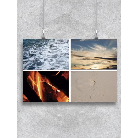 Collage 4 Elements. Poster -Image by Shutterstock
