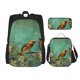 thumbnail image 1 of Balery Retro Birds Mochila escolar 3 en 1 para niños: mochila resistente con lonchera térmica y estuche para lápices. Mochila escolar para niños y niñas., 1 of 7