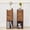 walnut, variant on MIYZEAL Set of 2 Walnut Nightstands with 2 Drawers & Open Storage Shelf, Modern Slim Bedside Tables with Arched Decor for Bedroom, Living Room and Small Spaces