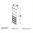 thumbnail image 4 of Bestar Versatile 25W Closet Organizer with Drawers in white, 4 of 13