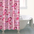 thumbnail image 4 of Pink Breast Cancer and Love Shower Curtain 36"x72" ,Bathroom Decorative Shower Curtains Set with 12 Hooks,Modern Waterproof Washable Shower Curtain, 4 of 6