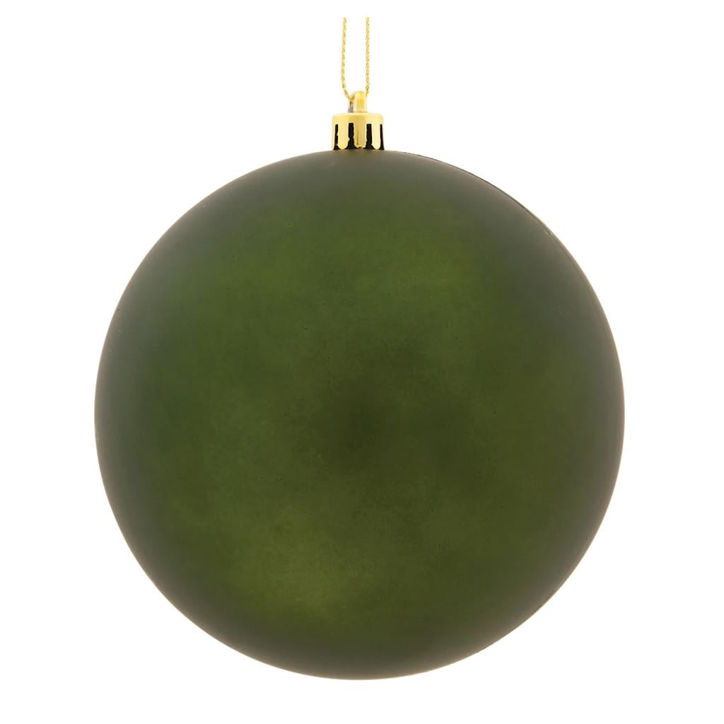 Vickerman 487297 10" Moss Green Matte Ball Christmas Tree Ornament