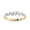 Yellow Gold, variant on Eternity Rings for Women, Round Cut Lab Created Moissanite Engagement Wedding Band Ring in 14K Solid Rose Gold Size-6