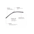 thumbnail image 3 of 22"  universal windshield wiper blade. Wipe well under all weathers no more squeak sound or streak. Get a clear view of the road, 3 of 10