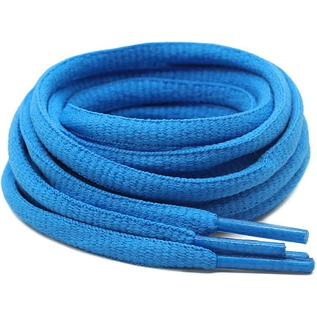 

Rush 2 pairs of oval shoelaces sports shoelaces are suitable for sports / running shoes and the rope is one size（Powder lake blue） S2662