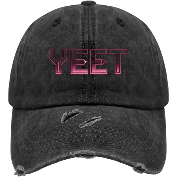 Vintage Jey USO Yeet Apparels Saying Hats for Womens Baseball Cap Funny Washed Dad Hat Quick Dry