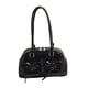 thumbnail image 4 of Bolso de hombro de piel sintética para mujer, con lazo y cierre de cremallera, estilo tote Negro, 4 of 9