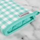 thumbnail image 3 of Juego de 2 guantes de cocina KitchenAid Gingham Aqua Sky Cotton, 3 of 5