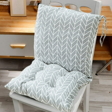 

Luckky Cushion Plush Seat Cushion Back Cushion with Ties Thickened Desk Chair Pads Simplicity Waist Pillow Cushion Decor for Chair Car Office Patio Wheelchair