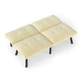 thumbnail image 4 of Convertible Folding Modern Sofa Bed with Adjustable Backrest – Space-Saving Design & Velvet Upholstery for Small Apartments – Durable Metal Frame & Easy Assembly, 4 of 8