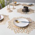 thumbnail image 1 of 1pcs PVC Decor Heat Resistant Hollow Insulation Coaster Bowl Mat Home Christmas Table Pad, 1 of 5