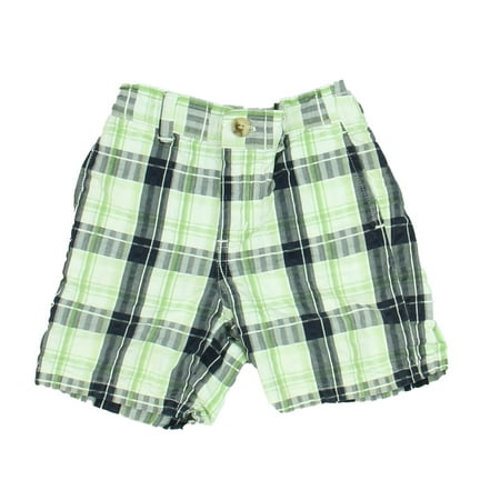

Pre-owned Janie and Jack Boys White | Green | Black Shorts size: 12-18 Months
