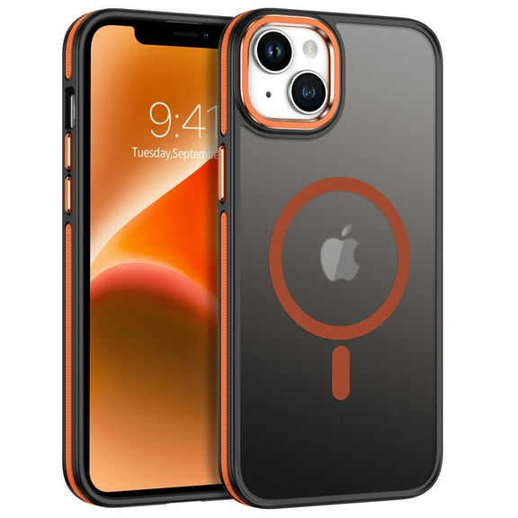 GAOBAO Magnetic for iPhone 15 Plus Case/ iPhone 14 Plus Case, Compatible with MagSafe, Shockproof Protection Slim Non-Slip Translucent Matte Protective Phone Cover