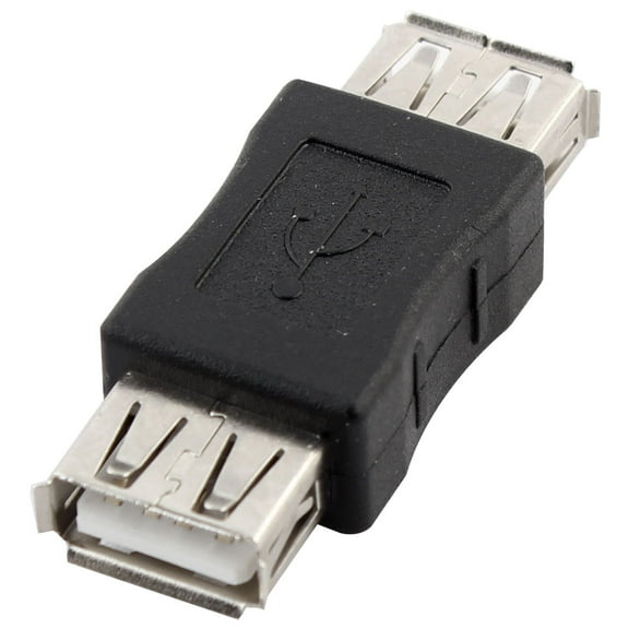 Unique Bargains Dual Port USB 2.0 Female to USB 2.0 Female Adapter Changer F/F