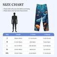 thumbnail image 4 of Sigee Whimsical Underwater Fantasy print Men's Pajama Pants Lounge Sleep Bottoms with Elastic Waistband and Pockets-Large, 4 of 6