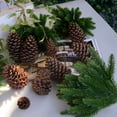 thumbnail image 5 of 1Pack Christmas Gold White DIY Wreath Artificial Rattan Pine Branches Christmas Door/Tree Hanging Decorations Xmas Gifts Supply, 5 of 5
