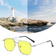 thumbnail image 4 of Trendy fashion sunglasses, personalized double beam street shooting sunglasses, made of metal, 4 of 5