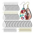 thumbnail image 3 of GUOOL Dolity 40Pcs Sublimation Blank Earrings Unfinished Teardrop Sublimation Printing, 3 of 9