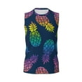 thumbnail image 6 of Picia Abstract Bright Pineapple Fruit Retro mens Cotton Tank Undershirts , Moisture-wicking Ribbed Tanks, Lightweight Cotton Tank Undershirts-3X-Large, 6 of 8