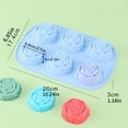 thumbnail image 2 of Silicone Soap Molds  6 Cavities Different Flower Shapes Rose Flower Silicone Mold  Perfect Making For Soap, 2 of 6