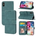 thumbnail image 2 of Dteck Compatible For iPhone XR 6.1 inch multi-functional Flip Wallet Case,360 Protection Luxury PU Leather Magnetic Closure Stand Cover with Wrist Strap.For iPhone XR,Darkgreen, 2 of 10