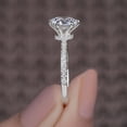 thumbnail image 6 of Cora Jewellery 2.0CT Round Moissanite Engagement Ring for Women, 14K White Gold, 4.5 US, 6 of 8