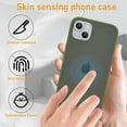 thumbnail image 4 of Entronix Shockproof Matte Case Designed for iPhone 14 with Soft TPU Bumper, Slim Case Green, 4 of 7