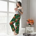 thumbnail image 6 of Picia Vintage Santa Skiing Green Plaid Womens Soft Woven Cotton Elastic Waistband Sleep Pajama Pant Lounge Sleep Pant With Pockets And Drawstring-Medium, 6 of 9