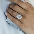 thumbnail image 2 of SOLITAIRE JEWELS 2.70CT Oval Cut Halo Style Pave Moissanite Solitaire Engagement Ring for Women Solid 18k Yellow Gold, 18k Yellow Gold Solitaire Ring, 2 of 8
