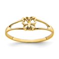 thumbnail image 7 of 14k Yellow Gold Mini Butterfly Band Ring, 7 of 7