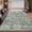 Green, variant on 7 × 5 ft Retro Green Cotton Area Rug with Non-Slip Backing for Living Room and Bedroom