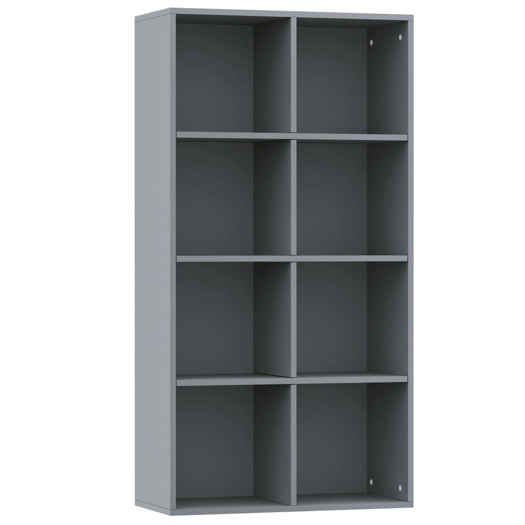 Kepooman 26" Two Rows & Four Layers Sideboard Bookcade for Living Room Bedroom, Dark Grey