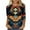 A25 Multicolor, variant on Day of the Dead Shirts for Women Dia De Los Muertos 3/4 Sleeve Shirt Sugar Skull Plus Size Crew Neck Tunic Tops Winter Cozy Casual Sweatshirts