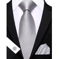 thumbnail image 5 of Set de Corbata Clásica de Seda Barry.Wang para Hombre con Pañuelo de Bolsillo, 5 of 5