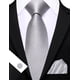 thumbnail image 5 of Set de Corbata Clásica de Seda Barry.Wang para Hombre con Pañuelo de Bolsillo, 5 of 5